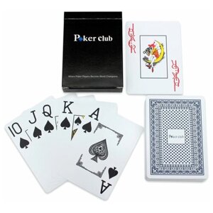 Карты игральные пластиковые Miland "Покер"54 шт, синяя рубашка