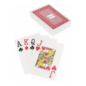 Карты игральные пластиковые "Poker club", 54 шт, 8,7х6,3 см, 25 мкм, ИН-9121, ИН-4382 (арт. 456134)