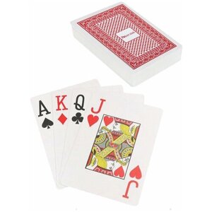 Карты игральные пластиковые "Poker club", 54 шт, 8,7х6,3 см, 25 мкм, ИН-9121, ИН-4382 В комплекте: 1шт.