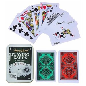 Карты игральные пластиковые "Poker range", 54 шт, 28 мкр, 8.8 х 5.8 см, микс. В упаковке шт: 1