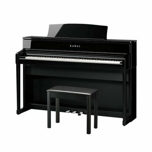 KAWAI CA701 EP - цифровое пианино, 88 клавиш, банкетка, механика Grand Feel III, цвет черный полиров