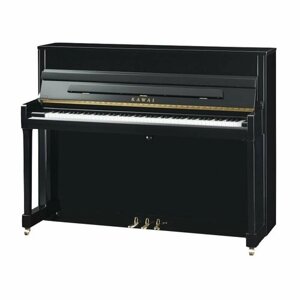 KAWAI K-200 M/PEP - пианино, 114х149х57, 208 кг, банкетка, цвет черный полированный, механизм Mille