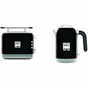 Kenwood kMix TCX751BK Toast, тостер с 2 отделениями (900 Вт), черный и чайник ZJX650BK kMix 2200 Вт, металл, 1 литр, черный