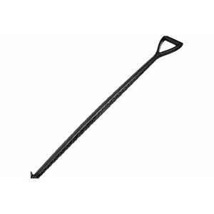 КЭС Черенок пластиковый для зимней лопаты, черный, 32x1150 мм, с V ручкой 50