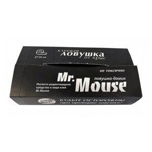 Клеевая ловушка Mr. Mouse Домик от крыс и мышей черный 1 шт.