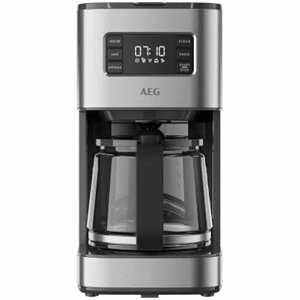 Кофемашина AEG CM5-1-6ST Deli 5 / 1,5 л / Программируемый таймер / Функция поддержания тепла / Защитное отключение / Индикатор уровня воды / Идеальное количество дозировки / Функция защиты от капель / Нержавеющая сталь