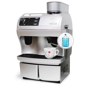 Кофемашина Gaggia Logic Office Autocappuccino 900g, серебристый/черный