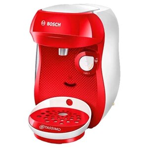 Кофемашина капсульная BOSCH TAS 1001/1002/1003/1006/1007 Tassimo Happy, bright red