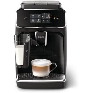 Кофемашина Philips EP2231 Series 2200 LatteGo без рекламы, глянцевый черный