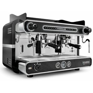 Кофемашина рожковая профессиональная автоматическая для дома и кофейни Sanremo Torino SED черная