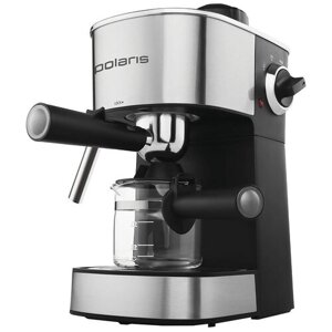 Кофеварка рожковая Polaris PCM 4008AL, серебристый