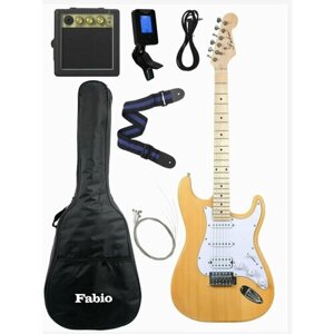 Комплект Fabio ST200 N (электрогитара S/S/H, комбоусилитель MG-10, тюнер, чехол, ремень, струны)
