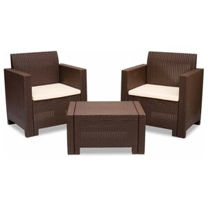 Комплект мебели B: rattan nebraska terrace set венге