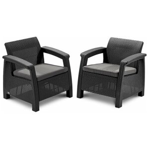 Комплект мебели Corfu Duo set (графит)