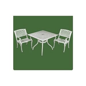 Комплект мебели прямоугольный Sadlavka SD1016-1044 Лотос (стол + 2 стула) Белый