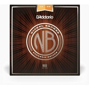 Комплект струн для акустической гитары 12 - 56 D'Addario NB1256