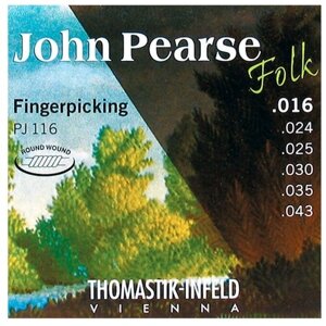Комплект струн для акустической гитары Thomastik PJ116 John Pearse