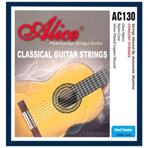 Комплект струн для классической гитары, нейлон, посеребренная медь Alice