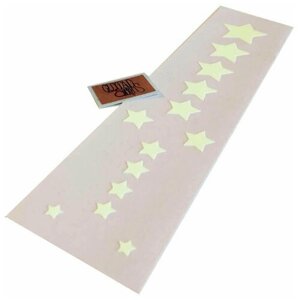 Комплект виниловых наклеек на гриф гитары "Звезды", светящиеся