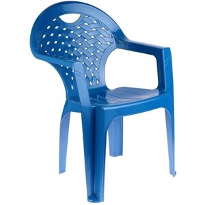 Кресло, 58.5 х 54 х 80 см, цвет синий