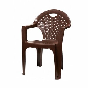 Кресло Альтернатива, 58,5 x 54 x 80 см, коричневое