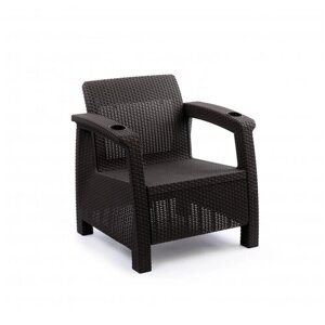 Кресло Альтернатива Ротанг Плюс М8839 (без подушки) , мокко/темно-коричневый