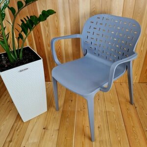 Кресло пластиковое "Космо" от бренда OLA DOM. Цвет: Серый.