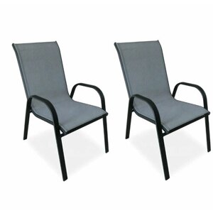 Кресло садовое металл 2 шт 54х65х92 см
