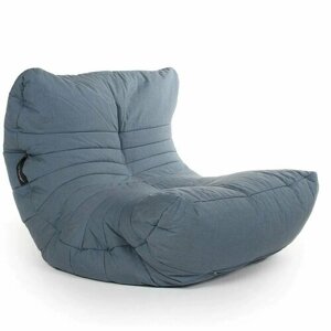Кресло-шезлонг для дачи Acoustic Sofa - Atlantic Denim (голубой, олефин) - садовая уличная мебель для террасы, веранды, беседки, балкона