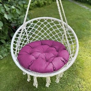 Круглая подушка для садовых качелей Билли, напольная сидушка 60D, фуксия