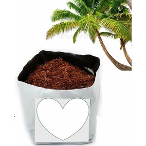 Кубик кокосовый для рассады 10х10 см, объем 0,6 л готовый субстрат для проращивания семян и постоянного содержания домашних цветов или зелени