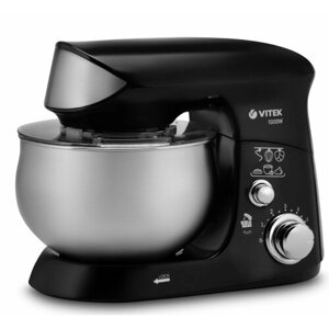 Кухонная машина VITEK VT-1445, черный/серебристый