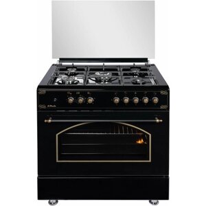 Кухонная плита 90 см, электрическая духовка , il Monte FO-GE9001 BLACK RUSTICO