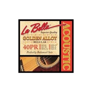 LA BELLA 40 / PR струны для акустической гитары