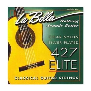 La Bella 427 Струны для классической гитары "Elite", нейлоновые, 3,4,5,6 обмотка из посеребреной м