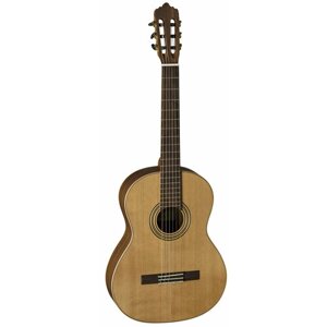 LA MANCHA / Германия LA MANCHA Rubi CM/63 - классическая гитара, размер 7/8, верхняя дека: массив кедра, задняя дека и обечайка: махагон, гриф: тунакалантас (красное дерево), накладка: овангкол, цвет: natural satin