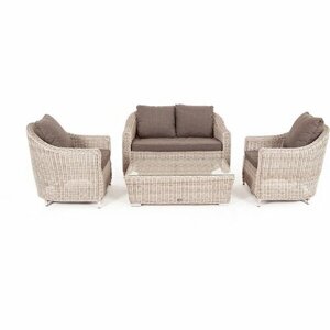 Лаунж-зона из искусственного ротанга, цвет бежевый 4SIS Кон Панна KPS2C2TJ-4-SET beige