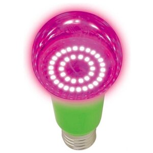 LED-A60-15W-SPSB-E27-CL PLP30GR Лампа светодиодная для растений. Форма A. прозрачная. Спектр для рассады и цветения. Картон. ТМ Uniel (комплект 6шт)