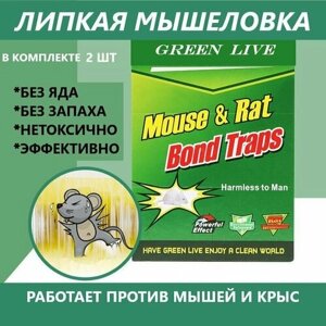 Липкая ловушка для мышей и крыс (в комплекте 5 шт)
