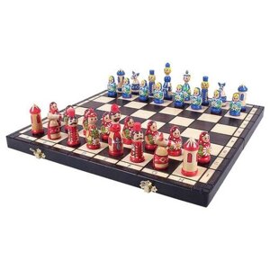 Madon шахматы Бабушкины коричневый игровая доска в комплекте