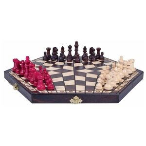 Madon Шахматы на троих средние коричневый игровая доска в комплекте