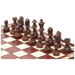 Madon Шахматы Торнамент-8 коричневый игровая доска в комплекте