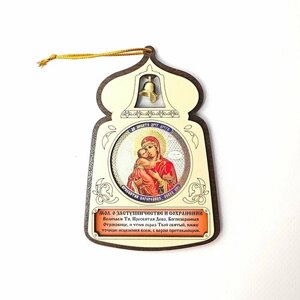 Магнит-подвеска икона "Владимирская Божья матерь"