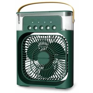 Маленький настольный вентилятор\увлажнитель\мини кондиционер маленький MINI COOLING FAN, зеленый