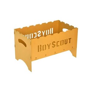 Мангал BOYSCOUT GOLD 61500, 50х30х30 см, сталь, 1.5 мм, золотистый металлик