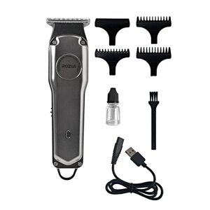 Машинка для стрижки волос HQ-278, Профессиональный триммер для стрижки волос, для бороды, усов, Cеребристый