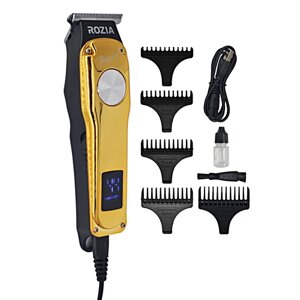 Машинка для стрижки волос HQ-309, Профессиональный триммер для стрижки волос, для бороды, усов, Золотистый