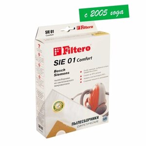 Мешки-пылесборники Filtero SIE 01 Comfort, для пылесосов Bosch, Siemens, синтетические