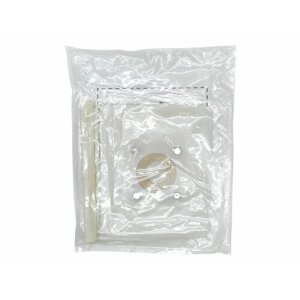 Мешок пылесборник пылесоса универсальный ткань+фильтр, без молнии, белый,1