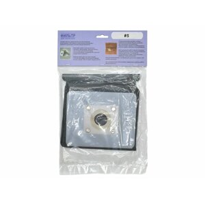 Мешок пылесборник пылесоса универсальный ткань+фильтр, без молнии, серый,5